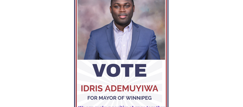 Idris For Mayor Poster